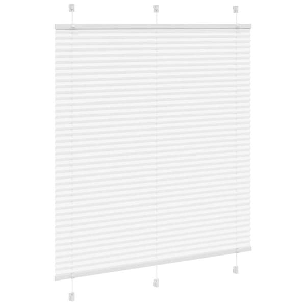 vidaXL laskostettu blind Valkoinen 115x150 cm Kankaan leveys 114,4 cm
