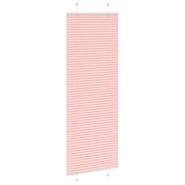 vidaXL Plisségardin Lyserød 80x200 cm Stofbredde 79,4 cm Polyester