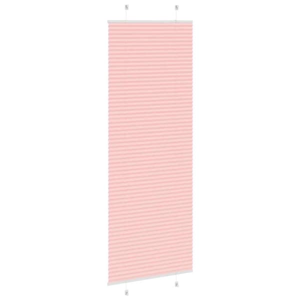 vidaXL Plisségardin Lyserød 80x200 cm Stofbredde 79,4 cm Polyester