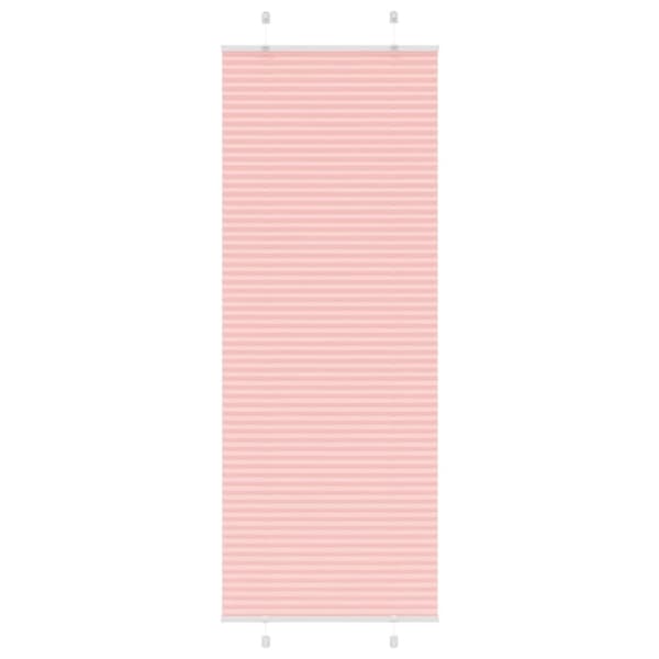 vidaXL Plisségardin Lyserød 80x200 cm Stofbredde 79,4 cm Polyester