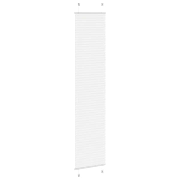 vidaXL Plisségardin Hvid 45x200 cm Stofbredde 44,4 cm Polyester