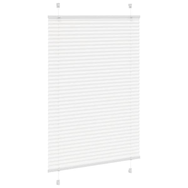 vidaXL laskostettu blind Valkoinen 90x150 cm Kankaan leveys 89,4 cm