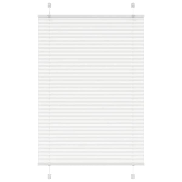 vidaXL laskostettu blind Valkoinen 90x150 cm Kankaan leveys 89,4 cm