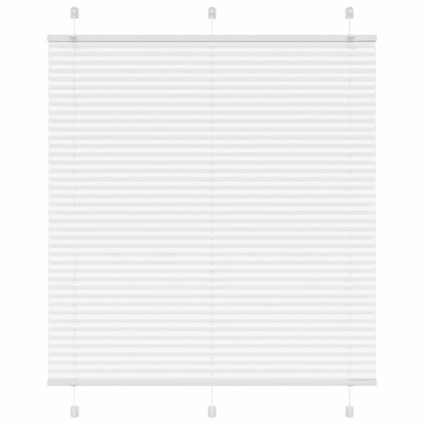 vidaXL laskostettu blind Valkoinen 120x100 cm Kankaan leveys 119,4 cm