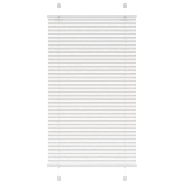 vidaXL plisségardin Hvit 70x150 cm Stoff Bredde 69,4 cm Polyester