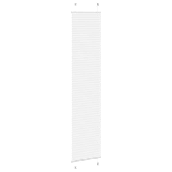 vidaXL plisségardin Hvit 45x200 cm Stoff Bredde 44,4 cm Polyester