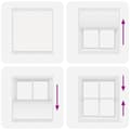 Miniatyrbillede 7 af 11: vidaXL Plisségardin Hvid 120x150 cm Stofbredde 119,4 cm Polyester