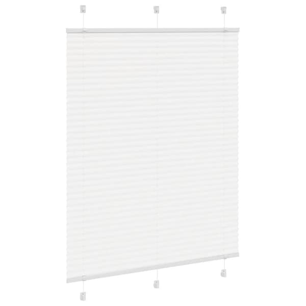 vidaXL laskostettu sokea valkoinen 105x150 cm kankaan leveys 104,4 cm