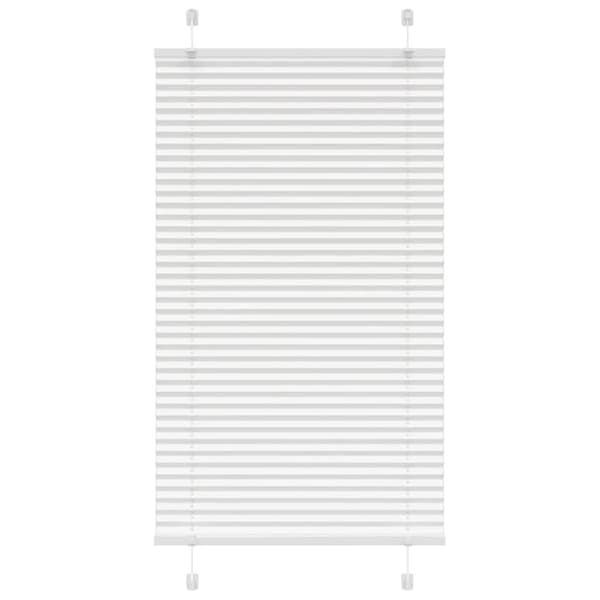 vidaXL Plisségardin Hvid 80x100 cm Stofbredde 79,4 cm Polyester
