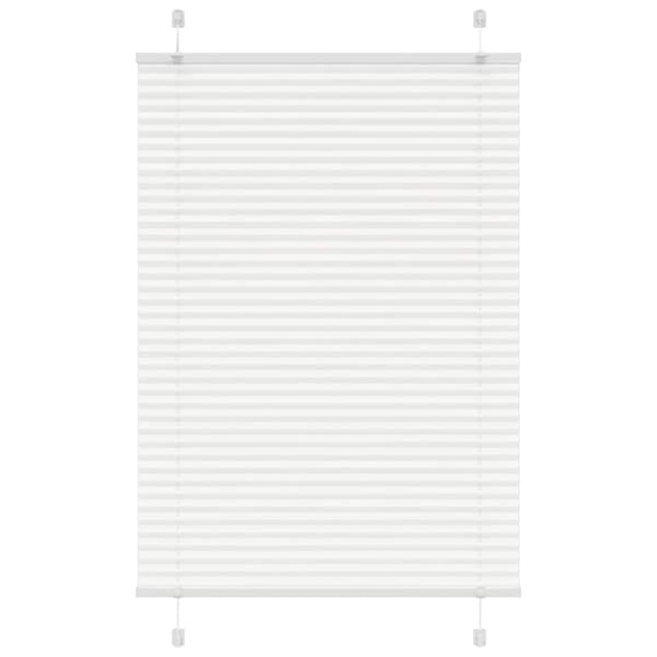 vidaXL laskostettu blind Valkoinen 100x100 cm Kankaan leveys 99,4 cm