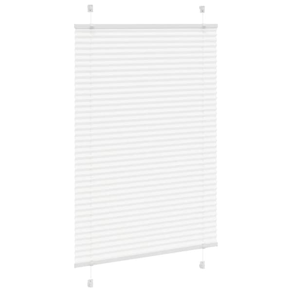 vidaXL laskostettu blind Valkoinen 95x150 cm Kankaan leveys 94,4 cm