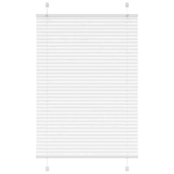 vidaXL laskostettu blind Valkoinen 95x150 cm Kankaan leveys 94,4 cm