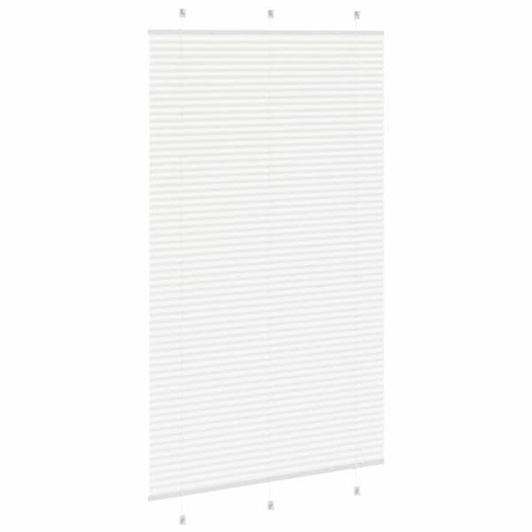 vidaXL Plisségardin Hvid 120x200 cm Stofbredde 119,4 cm Polyester
