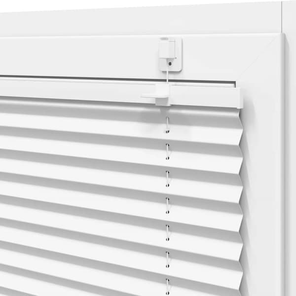 vidaXL Plisségardin Hvid 120x200 cm Stofbredde 119,4 cm Polyester
