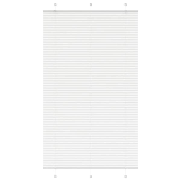 vidaXL laskostettu blind Valkoinen 120x200 cm Kankaan leveys 119,4 cm