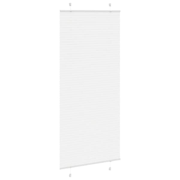 vidaXL Plisserad persienn vit 95x200 cm tyg bredd 94,4 cm polyester