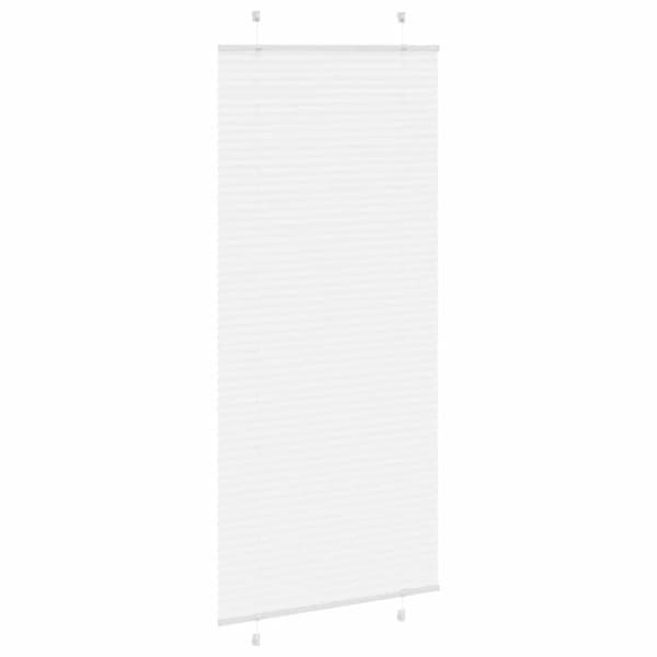 vidaXL Plisserad persienn vit 95x200 cm tyg bredd 94,4 cm polyester