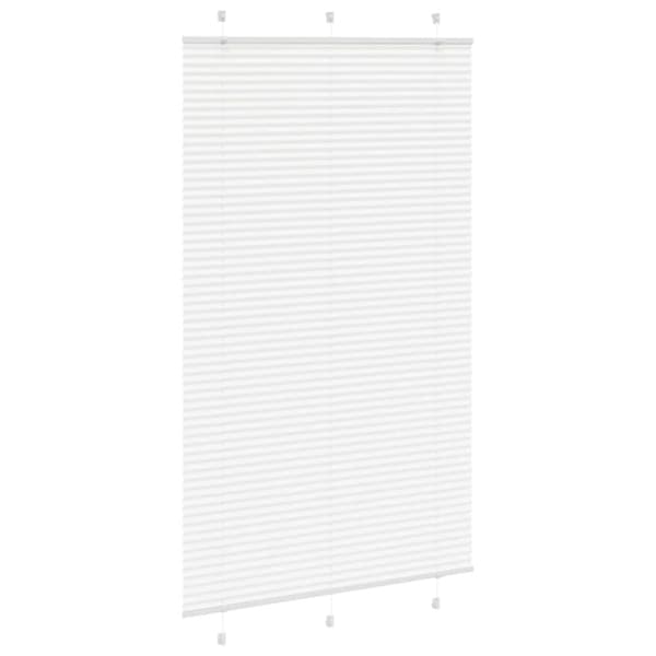 vidaXL plisségardin Hvit 115x200 cm Stoff Bredde 114,4 cm Polyester