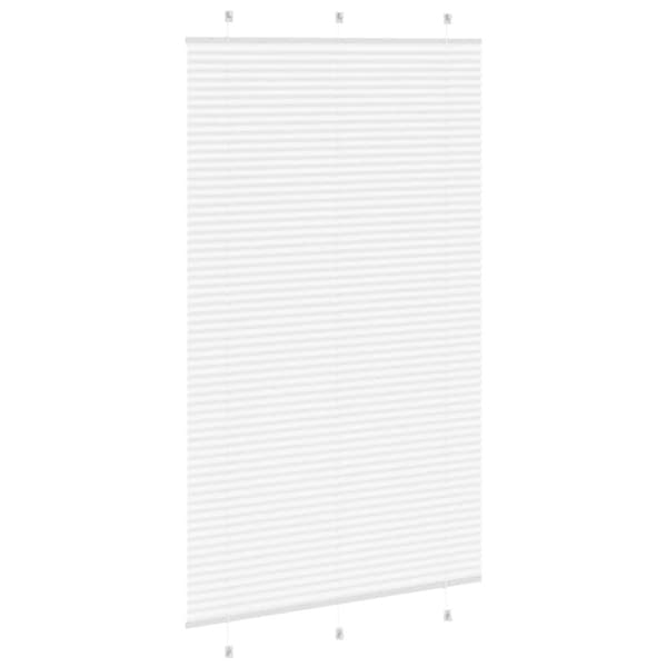 vidaXL laskostettu blind Valkoinen 115x200 cm Kankaan leveys 114,4 cm
