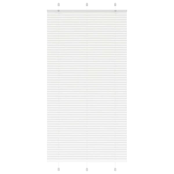 vidaXL laskostettu blind Valkoinen 105x200 cm Kankaan leveys 104,4 cm