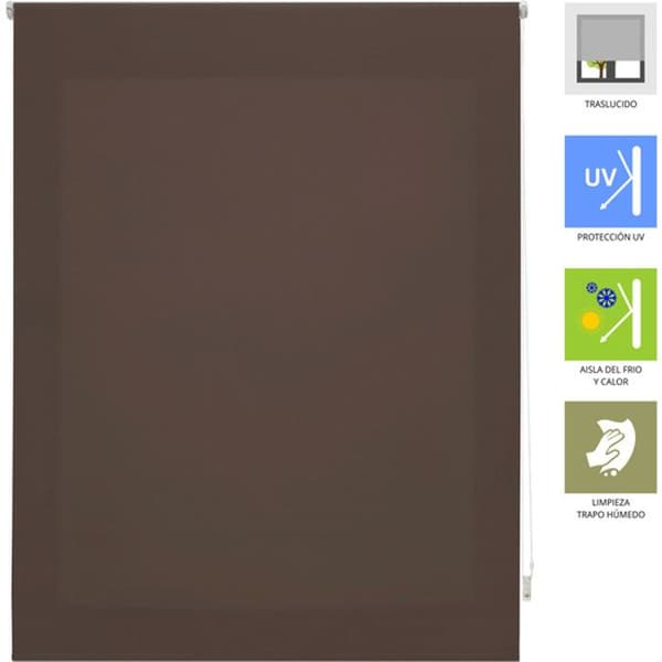 BLINDDECOR | Genomskinlig rullgardin –: 160 x 250 bredd i höjd – Mått persienntyg: 157 x 245 –: grå