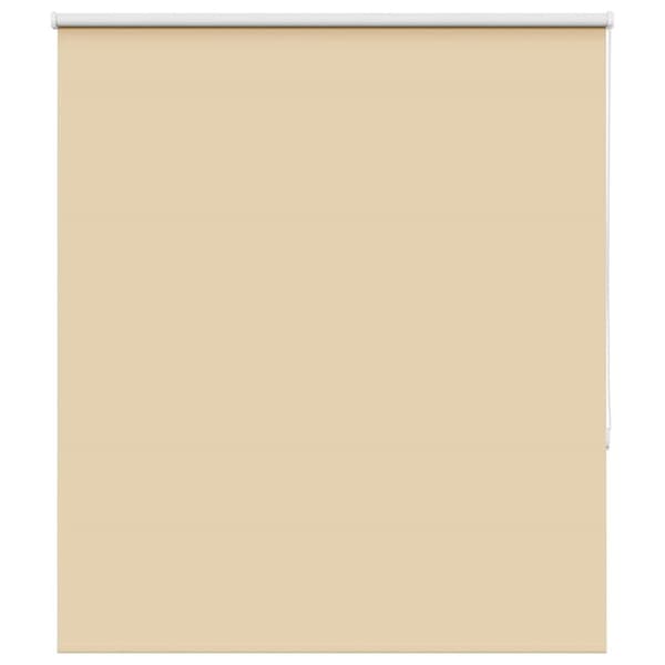 Rullgardin mörkläggningsbeige 140x130 cm tyg bredd 136,6 cm