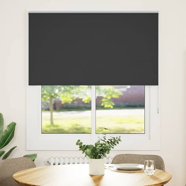 Rullgardin mörkläggning svart 130x175 cm tyg bredd 126,6 cm