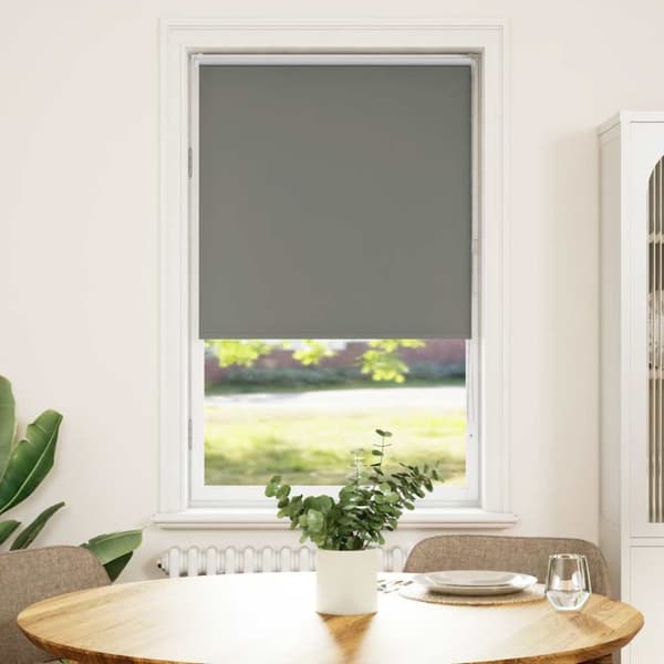 Rullgardin mörkläggning grå 80x175 cm tyg bredd 75,7 cm