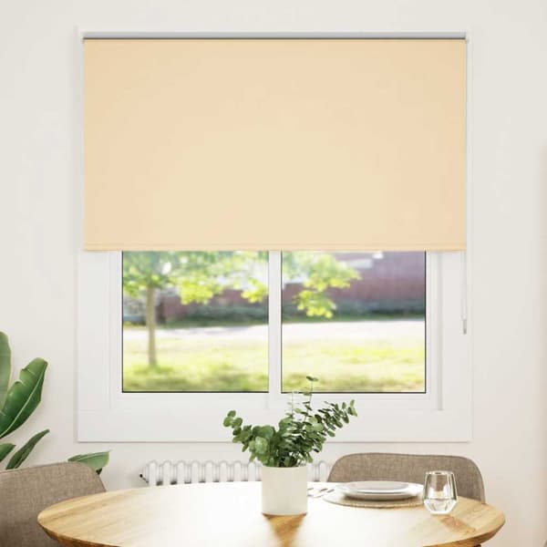 Rullgardin mörkläggningsbeige 140x175 cm tyg bredd 136,6 cm