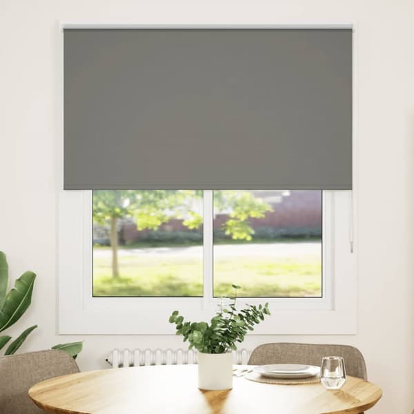 Rullgardin mörkläggning grå 135x130 cm tyg bredd 131,6 cm