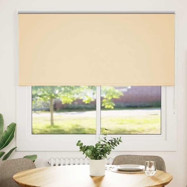 Rullgardin mörkläggningsbar beige 155x175 cm tyg bredd 151,6 cm