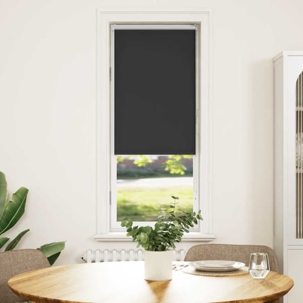 Rullgardin mörkläggning svart 60x175 cm tyg bredd 55,7 cm
