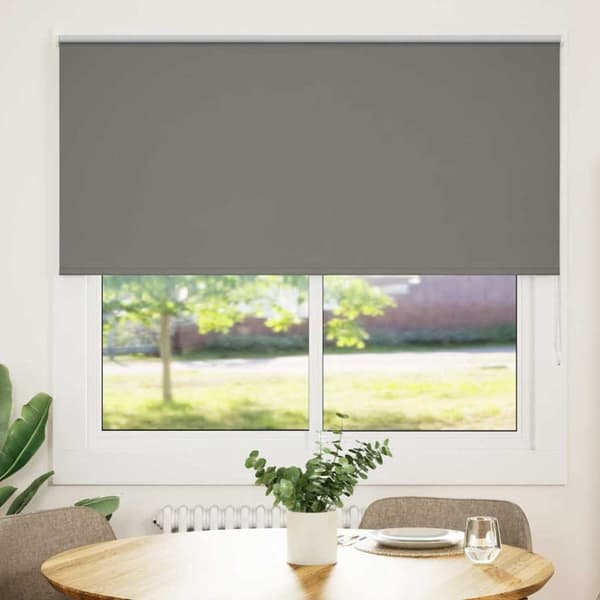 Rullgardin mörkläggning grå 155x150 cm tyg bredd 151,6 cm