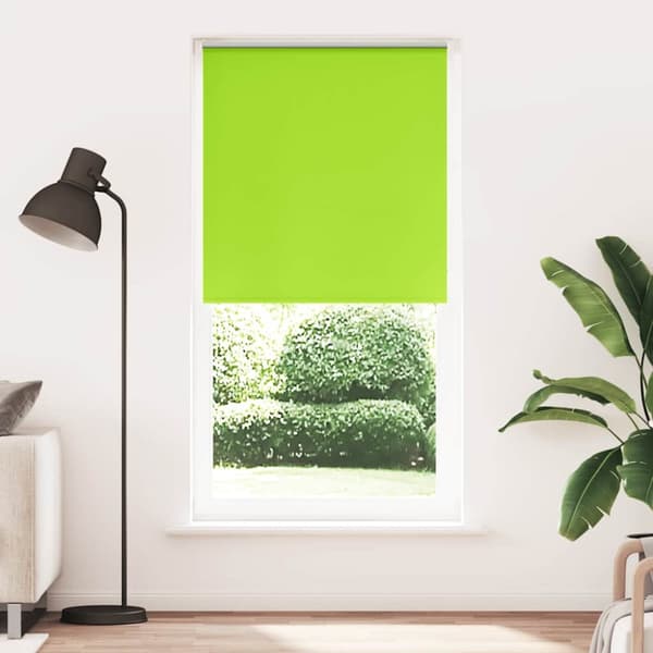 Rullgardin mörkläggning blad grön 115x230 cm tyg bredd 110,7 cm
