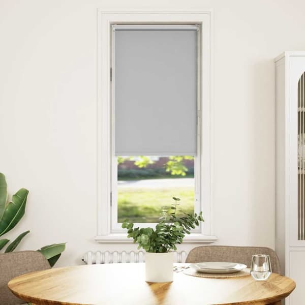 Rullgardin mörkläggning ljusgrå 45x175 cm tygbredd 40,7 cm