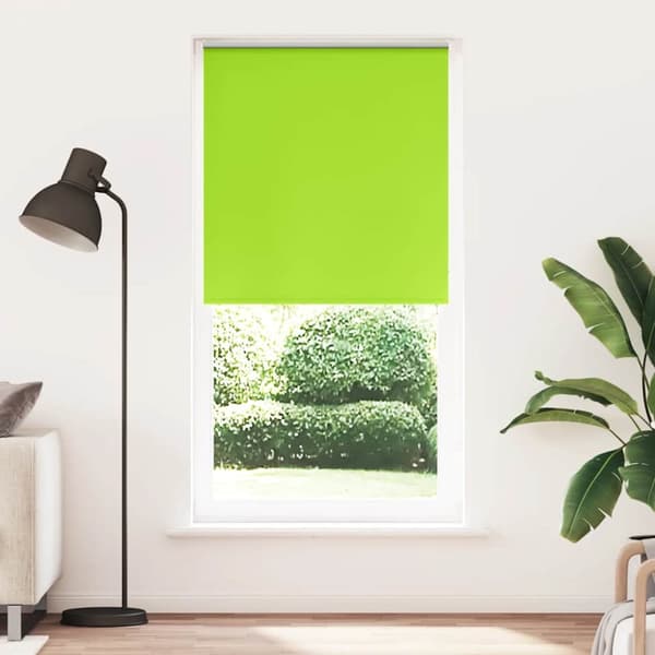 Rullgardin mörkläggning blad grön 90x210 cm tyg bredd 85,7 cm