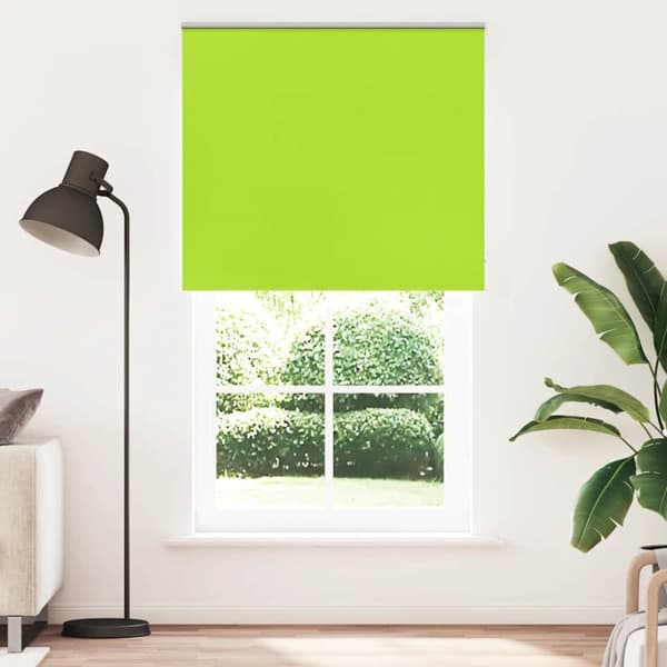 Rullgardin mörkläggning blad grön 135x210 cm tyg bredd 131,6 cm