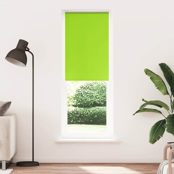 Rullgardin mörkläggning blad grön 65x210 cm tyg bredd 60,7 cm