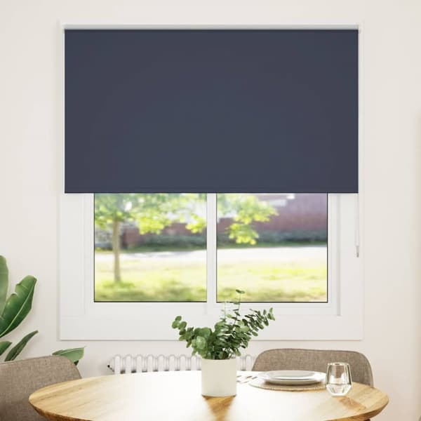 Rullgardin mörkläggning marin 130x130 cm tyg bredd 126,6 cm