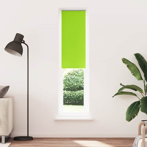 Rullgardin mörkläggning blad grön 55x230 cm tyg bredd 50,7 cm