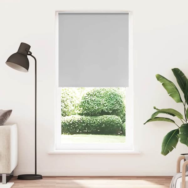 Rullgardin mörkläggning ljusgrå 105x230 cm tyg bredd 100,7 cm