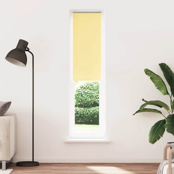 Rullgardin mörkläggningsgul 45x230 cm tyg bredd 40,7 cm