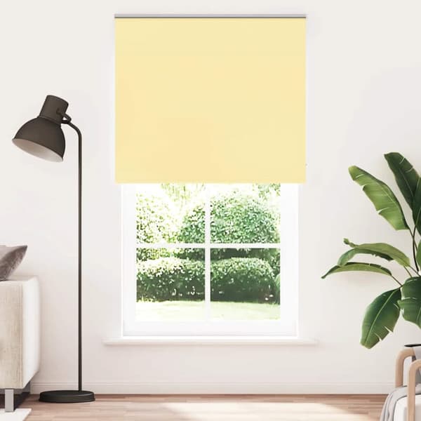 Rullgardin mörkläggningsgul 140x230 cm tyg bredd 136,6 cm