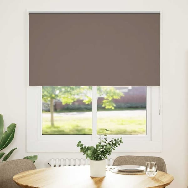 Mörkläggningsgardin kaffe 120x130 cm tyg bredd 116,6 cm