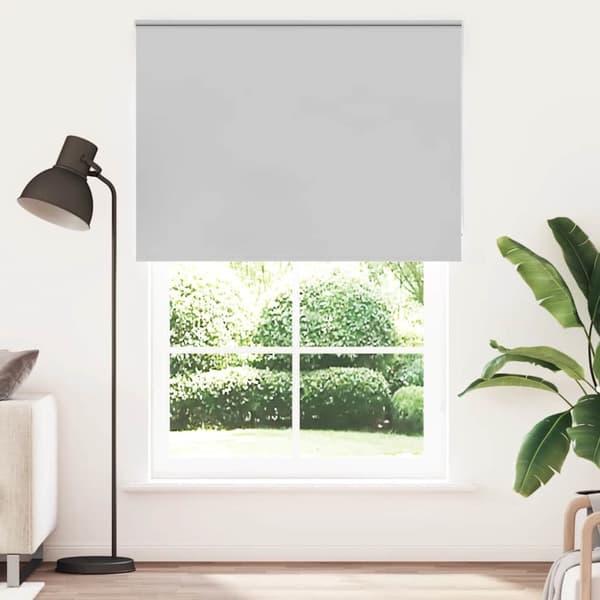 Rullgardin mörkläggning ljusgrå 145x230 cm tyg bredd 141,6 cm