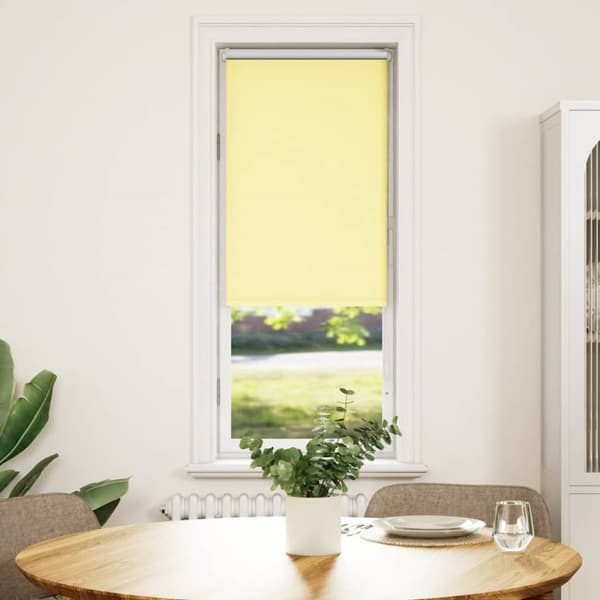 Rullgardin mörkläggningsgul 55x175 cm tygbredd 50,7 cm