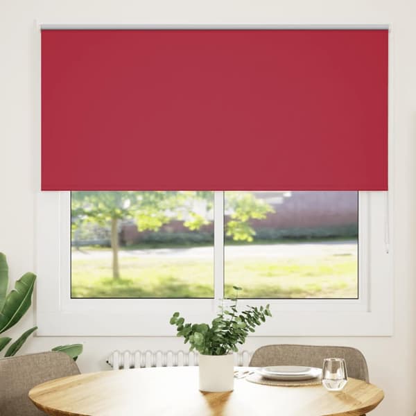 Rullgardin mörkläggningsröd 145x130 cm tyg bredd 141,6 cm