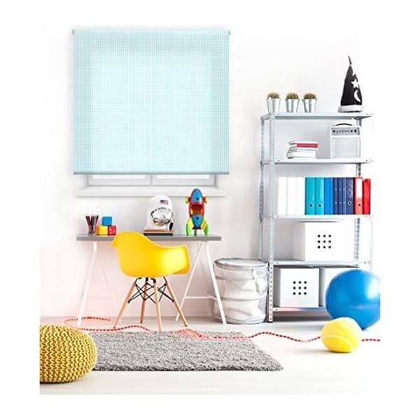 Vichy Translucent Rullgardin - Rullgardin Storlek 140x180 - Translucent Blind Turkos Kakel Färg | BLINDECOR