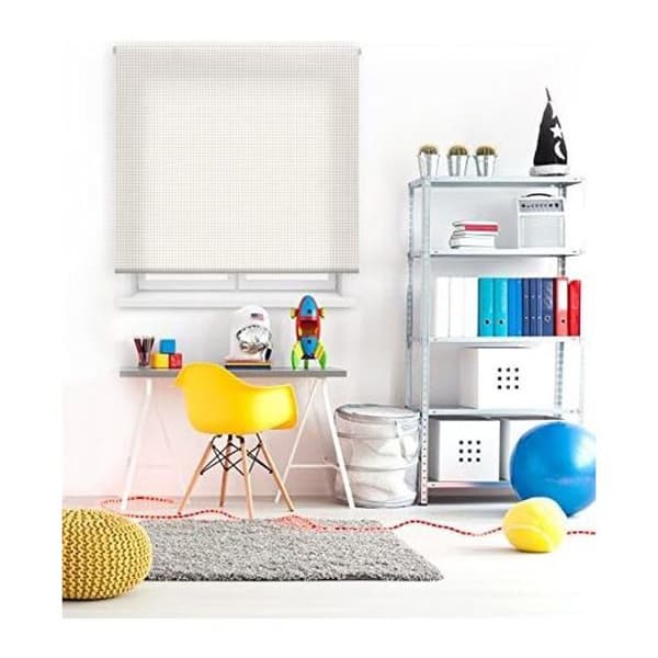 Rullgardin - BLINDECOR - Vichy Transparent - 130x180 cm - Täckande - Beige