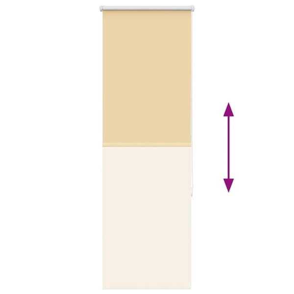 vidaXL rullegardin mørklægning 45x130 cm stofbredde 40,7 cm polyester
